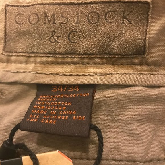 New Comstock & Co Casual Fit Classic Khaki Pants - Picture 4 of 5